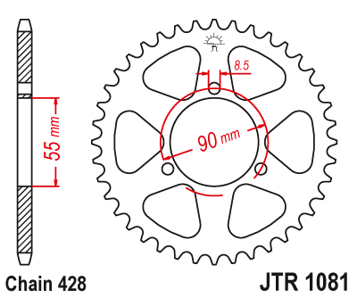 JT SPROCKETS JTR1081.46 (461246jt)